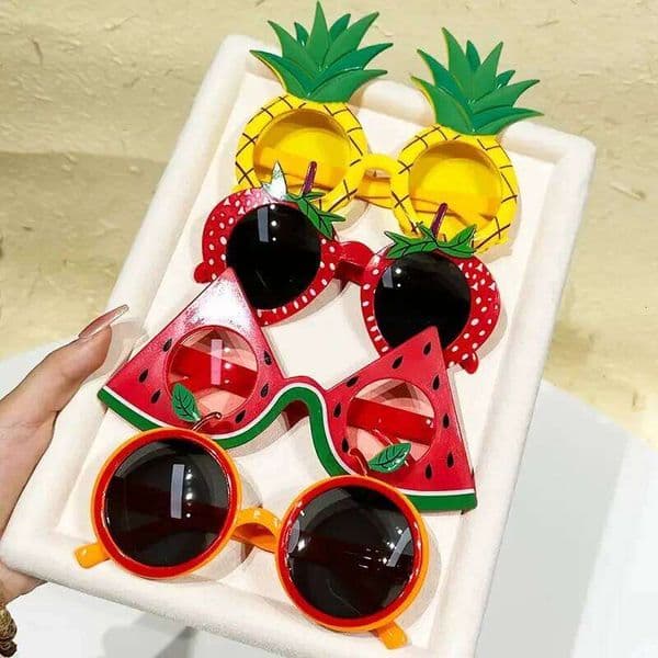 sunglasses Summer Hawaii Party Fruit shaped strawberry glasses Beach party decorations fun photo props S260331