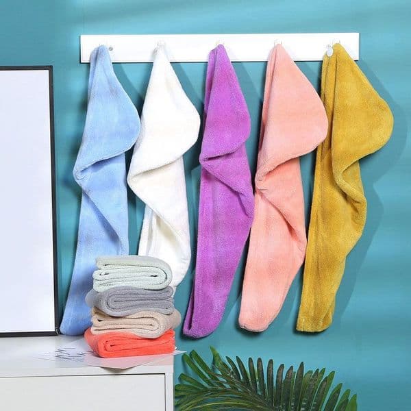 Women Hair Drying Hat Quick-dry Hair Care Towel Cap Super Absorption Turban Microfiber Shower Caps Bathroom Bath Hats JY1177