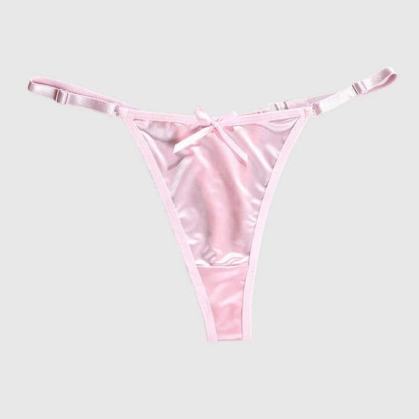Low-Waisted T-Back Panty Ladies Thong Sexy Underwear Adjustable Thin Strap Seamless Thong For Women Pure Desire Erotic Lingerie S2641