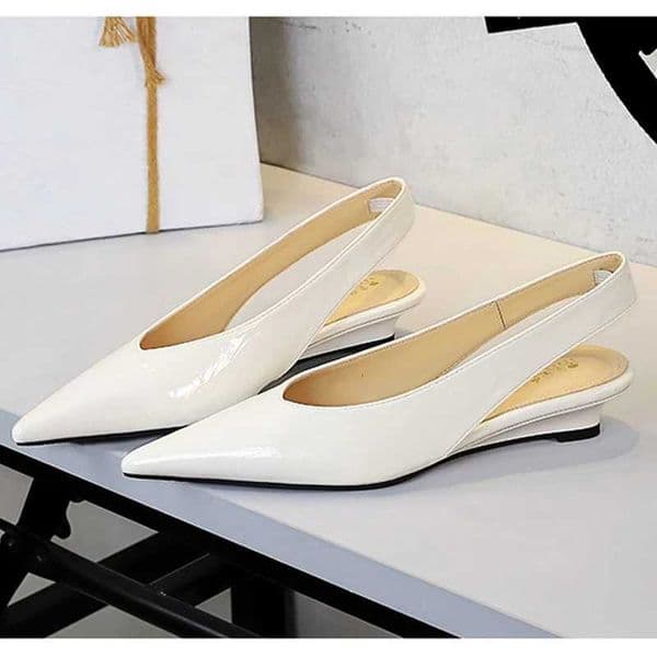 BIGTREE 2026 Spring Fashion Pointed Toe Women Pumps Low Wedges Heels Elegant Banquet Ladies Shoes Zapatos De Mujer X260401