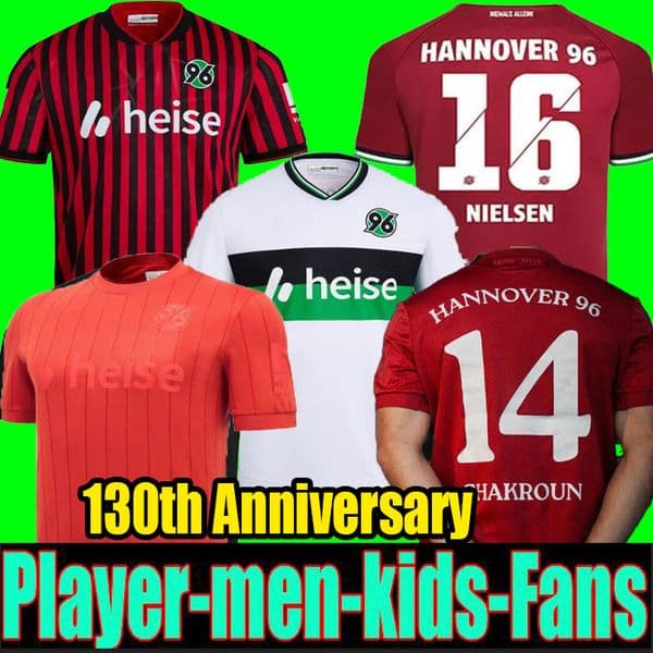 Hannover 96 26-27 130th Anniversary Soccer Jerseys KALLMAN 25 26 NGANKAM STERNER football kits HALSTENBERG Football Shirts KNIGHT NIELSEN ROCHELT Men Uniforms Sets