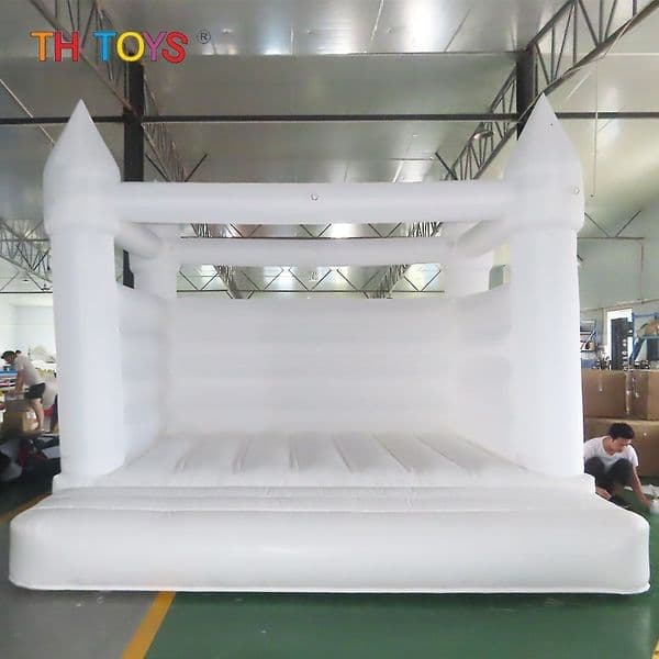Outdoor Inflatable Wedding Bouncer white Bouncy Castle for birthday anniversary party