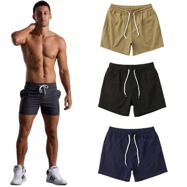 Summer Men Gym Shorts Elastic Casual Basketball Quick Dry Sport Running Training Fitness Beach Man Clothing 260330BANJIA