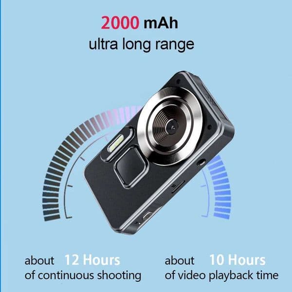 Vandlion A56 Digital Camera Vlog Video Camcorder 2000mAh Long Battery Life 18X Zoom Panoramic Shooting Cam Beginner PhotographT260401