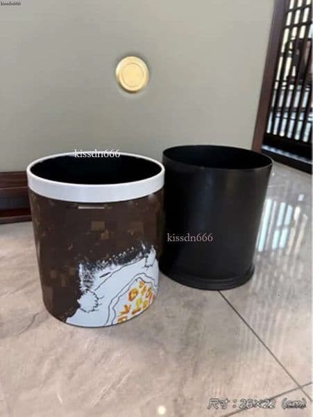 Designer storage box, mini desktop trash can, creative stainless steel decorative box with multiple interesting patternsG524
