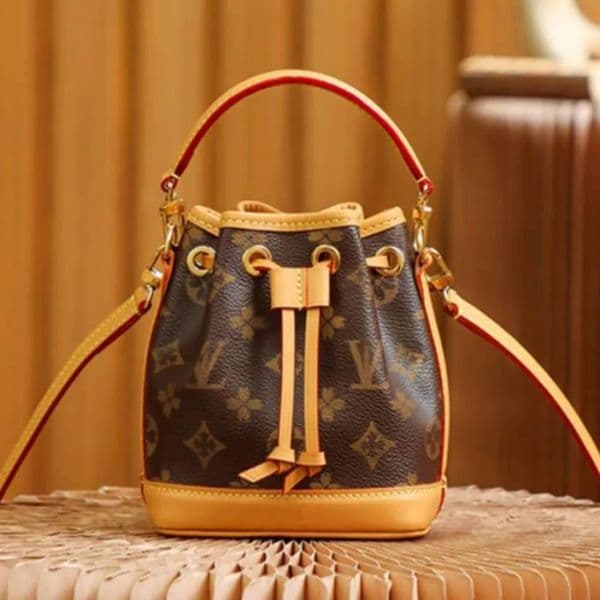 Luxury Designer Bag Nano Noe Crossbody Shoulder Bag Women Mini Drawstring Bucket Bags Luxury Vintage Classic Handbag High Quality Tote Fashion Purse