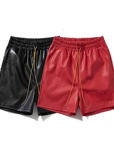 Loose Men's Sports Shorts High Street Style Five-Quarter Length Casual Pants Straight Leg Mid Waist For Youth All Seasons