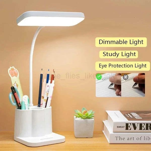 Led Study Light Touch Table Lamp USB Chargeable Bedside Reading Light Dimmable Eye Protection Desk Lamp LED Student Night Light H260401