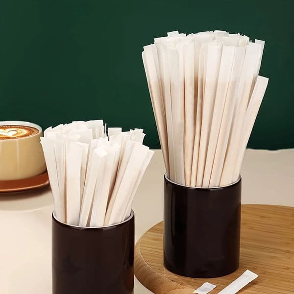 100pcs Coffee Sticks Stir Single Packaged Disposable Wood Stirrers 14cm Tea Stirring Rod for Beverages 260320
