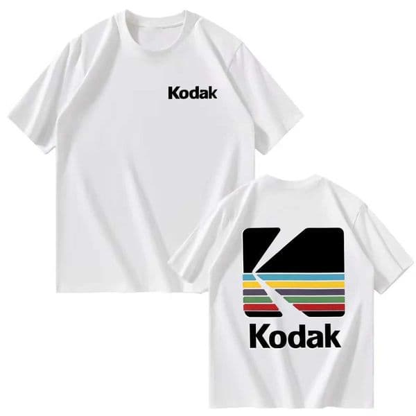 Kodak Summer Brand Bestseller 100 Cotton Solid Color Versatile Men T-shirt Daily Casual Sweat-absorbing Breathable Short Slve Z260331