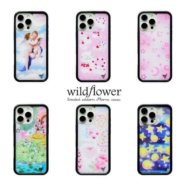 Wildflower Angels Cherub Phone Case for iPhone 11 12 13 14 15 16 17 Pro Max Plus Celestial Dreaming Nara Smith Sweet Cake Cover 26H0401