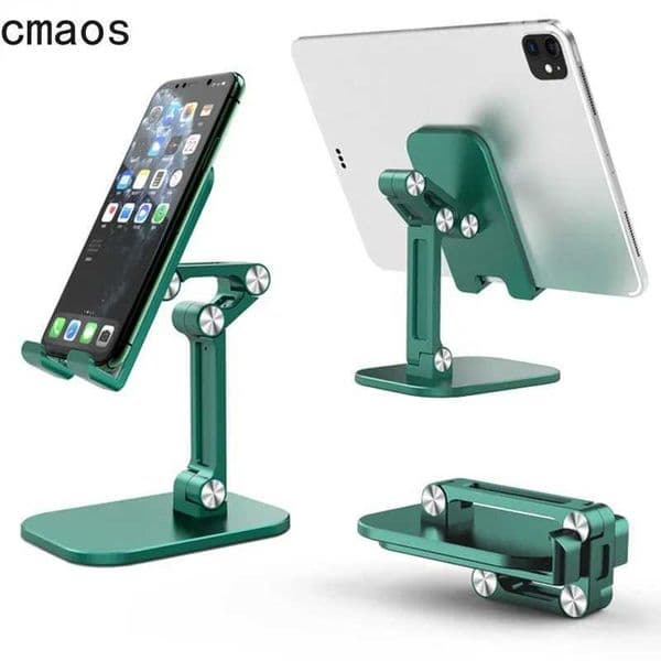 Three Sections Foldable Desk Mobile Phone Holder For iPad Tablet Flexible Table Desktop Adjustable Cell Smartphone Stand S2641