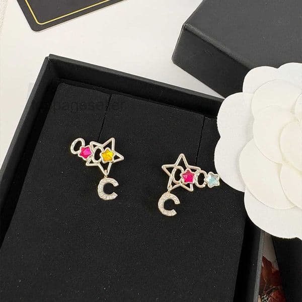 Earring Women Designer Earrings Star Earrings Stainless Steel Necklace Elegant Men And Women Steel Titanium Classic 12 Styles Top Quality