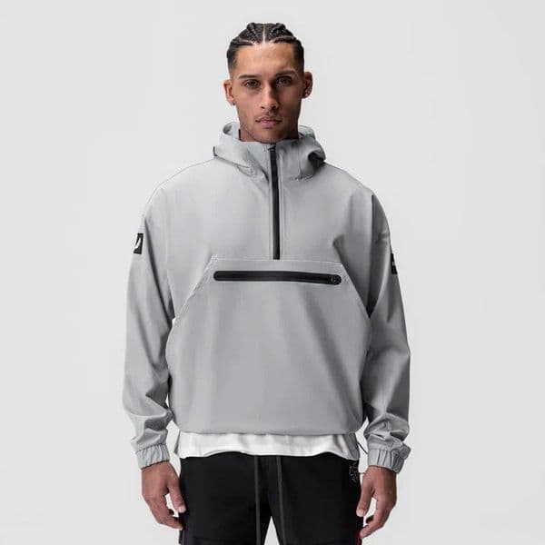 Men's Spring Autumn Zip Up Hooded Jacket Lightweight Running Gym Fitness Hoodie Sweatshirt Casual Athletic Sports Activewear Coat