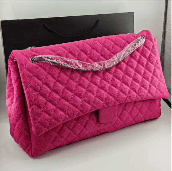 Multi-Color Womens Flap Jumbo Maxi Airport XXL Shoulder Bags Large Capacity Luxury Brand Diamond Lattice Quilted Chain Handbags Travel