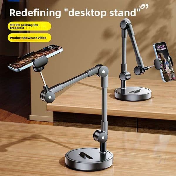 Phone For Overhead Desktop Streaming, Food Shooting, Video Recording, Learning Online Classes, Unboxing,Streaming Stand