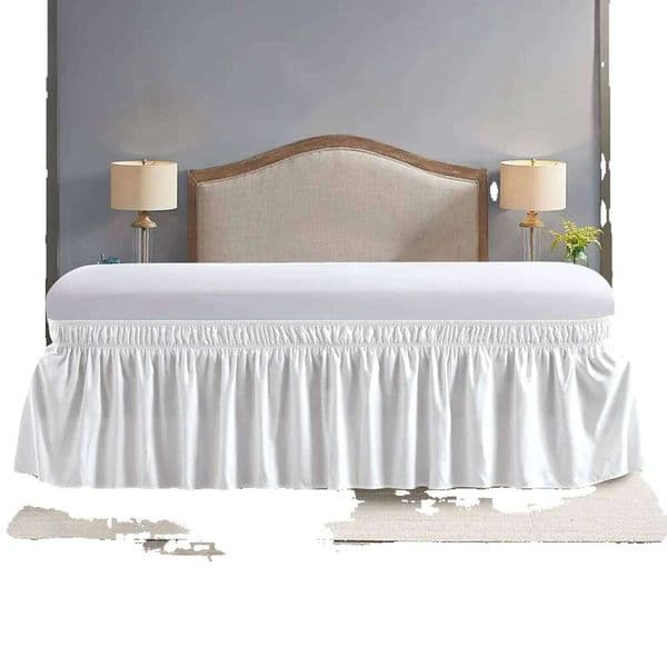 Elastic Ruffles Skirt Soft Comfortable Wrap Around Fade Resistant Cover Without Surface Couvre Lit Bed Protector 240801