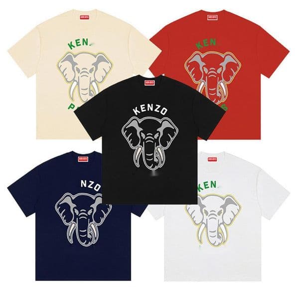 Mens T Shirt Tops Designer tiger head Cotton loose Short Sleeves Tshirts high quality street Clothes Fashion Classic Letter print tiger Head Streetwear Tees zk3