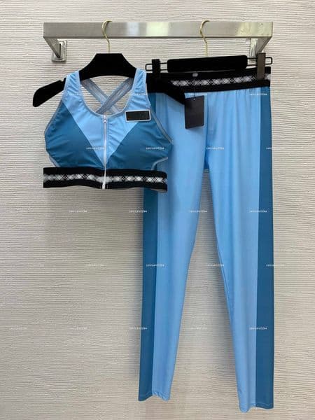 Luxury stand collar women set Spring lady coat women designer clothes tank top (with chest cushion)+elastic webbing splicing leggings A802X16N156