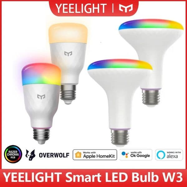 Yeelight Smart LED W3 Bulb E26 WiFi Connect Smart Light 850lm/900lm APP Control For mi Home Alexa Google SmartThings IFTTT 260324