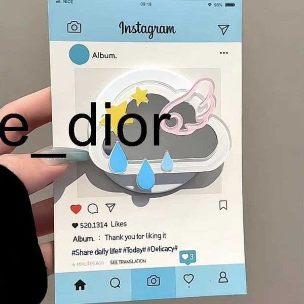 Korean Cute s Makeup Mirror For Griptok Holder Phone Finger Ring Stand port For iPhone 16 Girl Bracket Y251129