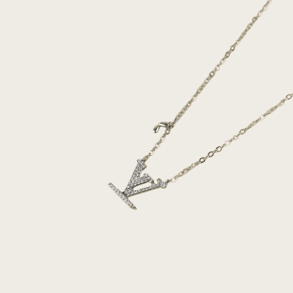 Sleek Designer Necklace Diamond Plated Gold Necklace Gorgeous Fine Slim Vintage Luxury Necklaces Glossy Shiny Elegant Delicate Smooth zh864