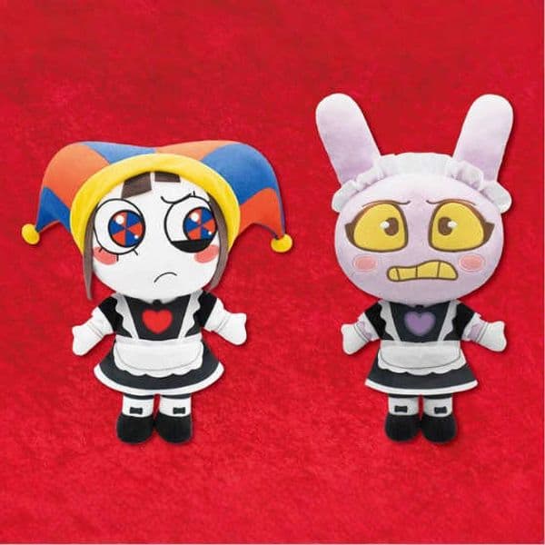 New Pomni and Jacks Transform into Maid Style Plush Dolls S260401XRNY