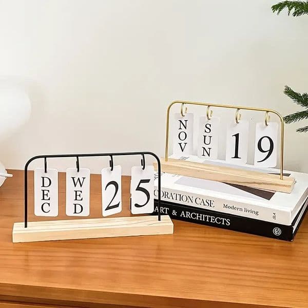 Creative Calendar Mini DIY Desktop Flip Calendar Series Office Desktop Decoration Festival Decoration Calendar Gift 260402