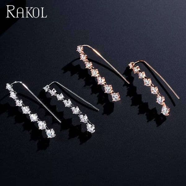 earrings EP2185 Copper 7 Moissanite Hook Women's Earrings for women