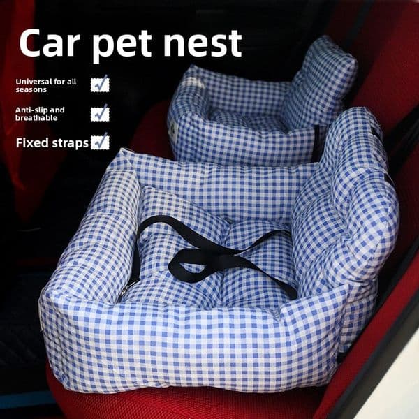 All-Season Pet Seat Cushion, Safe Travel Mat, Portable Dual-Use Home and Car Mat