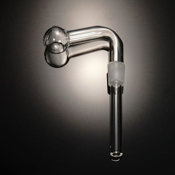 Glass Oil Burner Down-stem L-shaped Design 30mm Bowl 14/18mm Down Stem Smoking Attachment Fit for Water Pipes Bongs