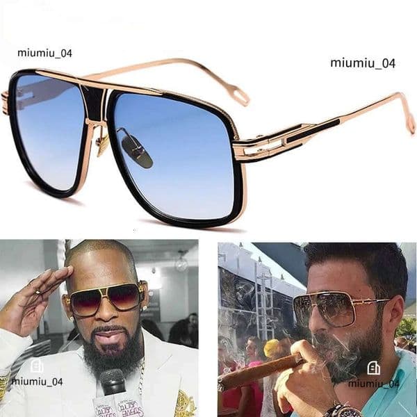 Steampunk Pilot Luxury brand design Fashion Classic grandmaster four Style Retro Gradient lens Sunglasses Men Vintage Sun Glasses Oculos JH05 IVISTA