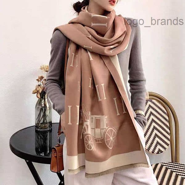 Designer Scarf Winter Scarf Pashmina For Designers Luxury Warm Scarfs Fashion Classic Women Imitate Cashmere Wool Long Shawl Wrap