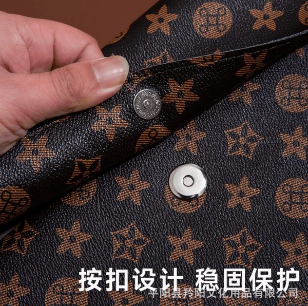 Designer a4 folder printed waterproof file folder Luxury large-capacity snap-on file bags a4 office storage bag High quality Clutch bag holder bag Wallet 2026