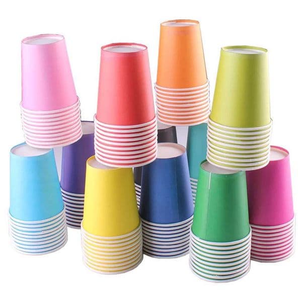 10PCS Pure Colour Party Disposable Paper Cups Juice Cup DIY Decoration Baby Shower Kids Birthday Wedding Picnic Tableware Supply X260402 thumbnail 2
