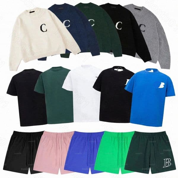 Designer Mens cole buxon Sweaters Letter Jacquard Oversize Sweatshirts Men Women O-Neck Knit Sweater hip hop sport pants u1BS#