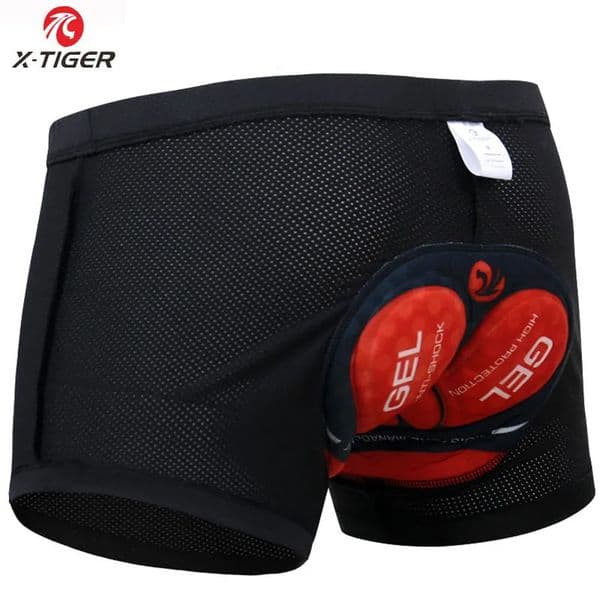X-Tiger Cycling Shorts Breathable Mesh Shockproof Cycling Underwear 5D Pro Thickened Gel Pad Cycling Shorts 260331BJ