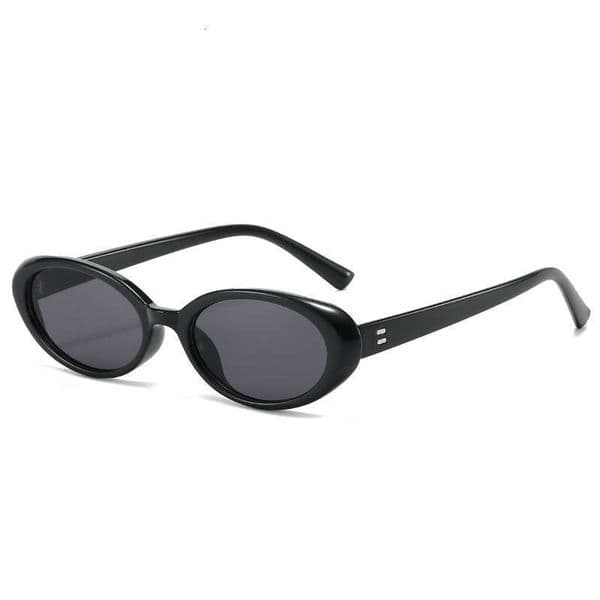 5035 UV Protection Glasses Retro Oval Small Frame For Women European And American Trendy Internet Celebrity Popular Sunglasses