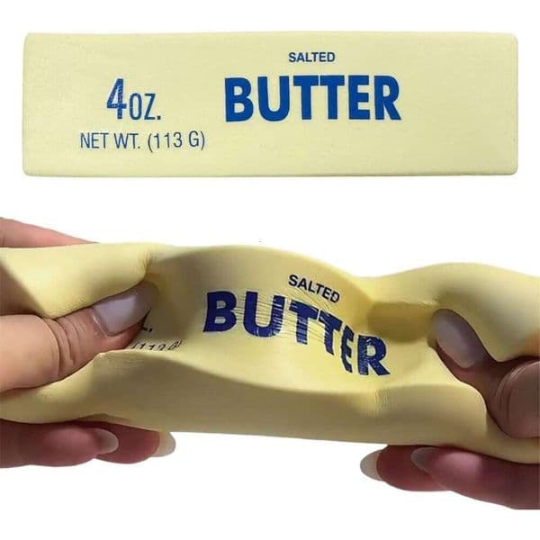 Cute Balls, Upgrade Fidget Wet Slow Rebound Stress Relief Toy, 2026 New Ball Realistic Butter Stick Soft Squeeze Toys Beige 2c9