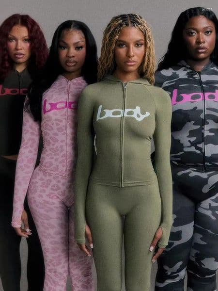 Women's Tracksuits Weird Puss 2-Piece Set Women Hooded Jacket Leggings Matching Stretch Street Casual Sporty Slim