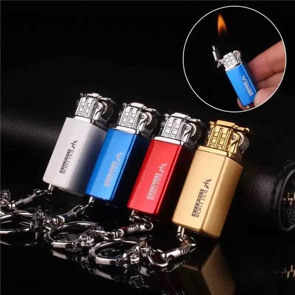 HOT Little Elf Mini Keychain Butane Gas Lighter Outdoor Decorative Pendant Portable Womens Lighters Smoking Gifts Without GasT260403