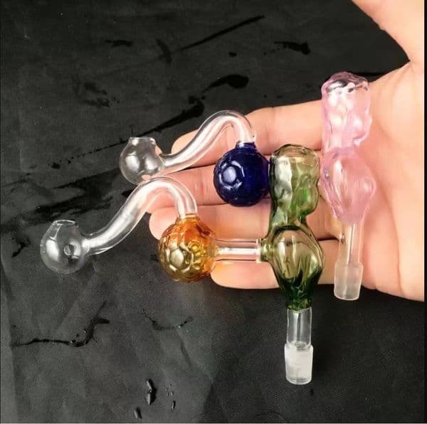 New Glass Smoking pipes hookah Oil Burner Pipes Smokings Beauty Football Cooking Pot