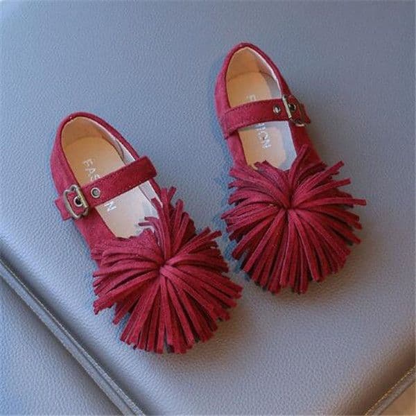 Kids Shoes Sweet Girls Suede Shoes New Spring Autumn Princess Shoes Soft Sole Versatile Baby Girls Single Shoes Trendy Childrens Sneakers