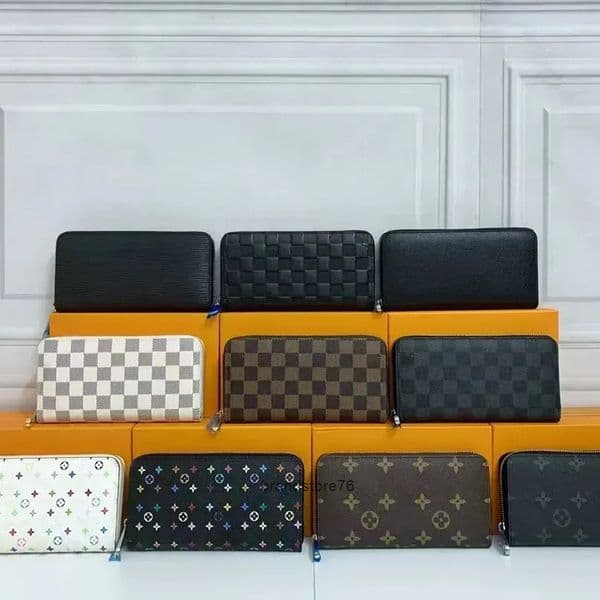 Fashion For Women Clutch Ladies Long Wallet Pu Leather Single Zipper Wallets Classical Coin Card Holder Purses Designer Bag Bags Handbag Shoulder Purse thumbnail 2