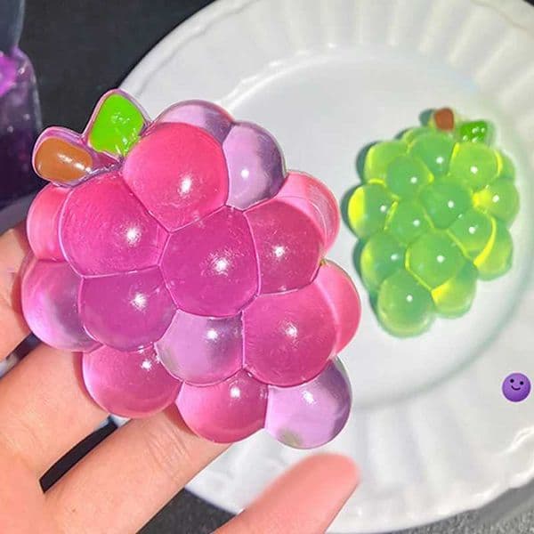 Fidget Grape Toy for Stress Relief - Squishy Slow Rising Sensory Prop H260403