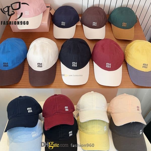 Designer Ball cap Luxury designer hat women embroidered baseball cap female summer casual sun protection sun hat casquette womens Size adjustable With label