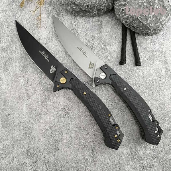 Russian HOKC pocket knife Tactics Assisted Flipper Pocket tactical knife G10 Portable Outdoor Folding Camping Multifunctional knives EDC Cutting Tool Fruit Knif