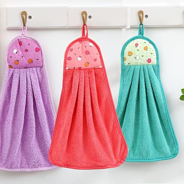 Towel Kitchen Sponge Alternative: Vibrant Fruity Design Ultra-Absorptive Cloths