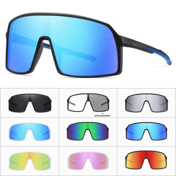 Large Frame UV400 Polarized/Pochromic Sports Cycling Bike Glasses Men Women TR90 MTB Baseball Fishing Softball Sunglasses 260331BJ