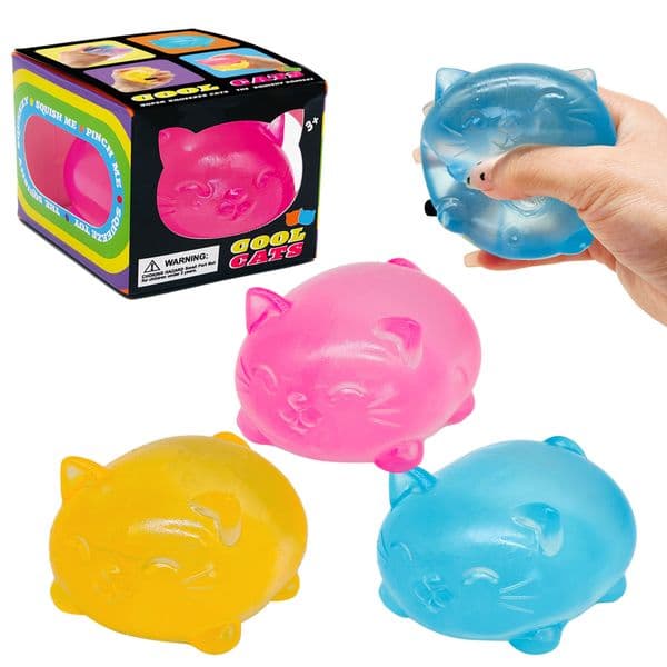 2026 New In Stock Needoh Maltose Cat Ball Toy Pinch Music Stress Relief Tool Toys